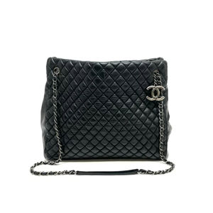Chanel Matelasse Leather Shoulder Bag Black (Copy)